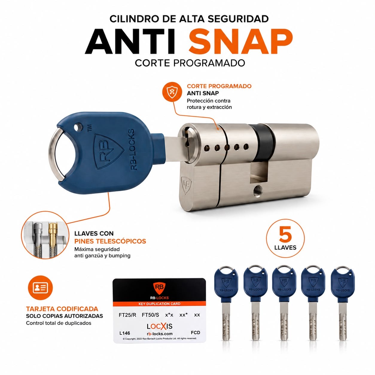 Kit cerradura 507 - RB LOCKS - Imagen 5
